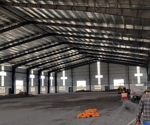Cho thuê kho, nhà xưởng 8000m2 đang xây dựng trong CCN Hải Sơn