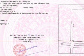 Cần Bán Đất Lô Góc 3 Mặt Tiền Ngay Vòng Xoay Lớn Trong Khu Công Châu Đức - Bà Rịa Vũng Tàu .