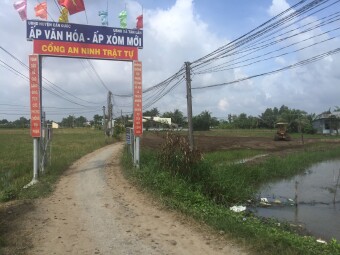 Cần bán lô đất nền hai mặt tiền tại xã Tân Lân, huyện Cần Đước, tỉnh Long An