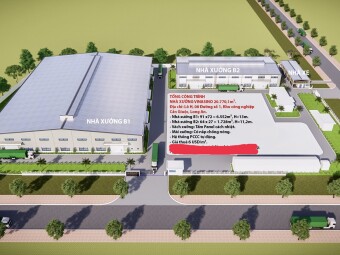 Cần cho thuê kho xưởng mới xây khu công nghiệp Long Hậu