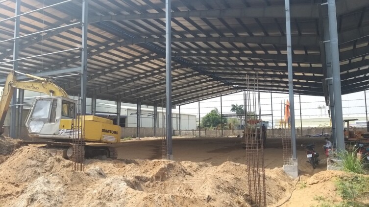 Cho thuê kho xưởng mới xây trong Khu công nghiệp Nhựt Chánh, huyện Bến Lức, tỉnh Long An