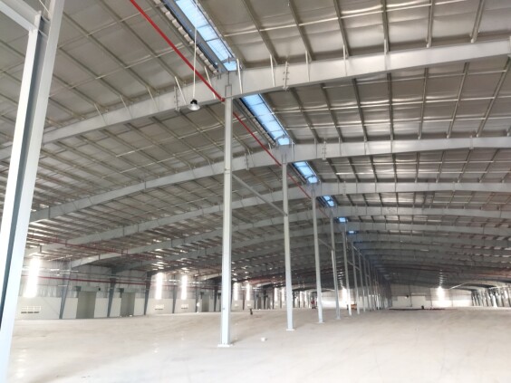 Cho thuê kho, nhà xưởng 19.000m2 mới xây trong KCN Cầu Cảng Phước Đông