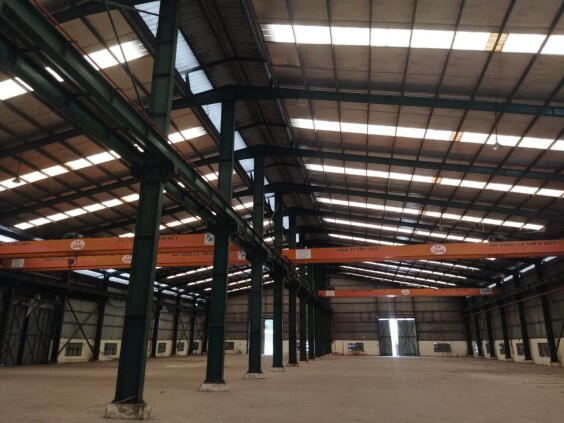 Cho thuê kho xưởng có sẵn cẩu trục trong Khu công nghiệp Xuyên Á, huyện Đức Hòa, tỉnh Long An